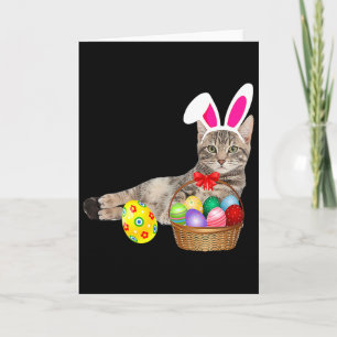 Funny Dog Paw Bunny Happy Easter Day Cat Mum Dad P Card