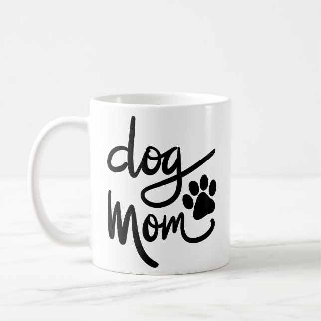Funny Dog Paw Dog Mum Coffee Mug (Left)