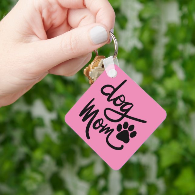 Funny Dog Paw Dog Mum Key Ring (Hand)