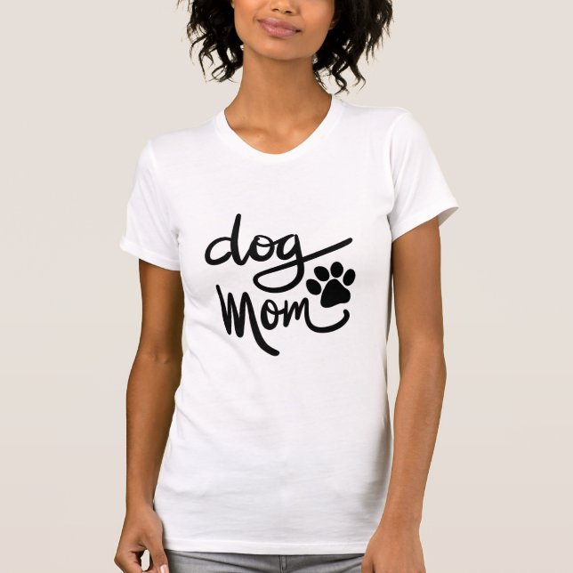 Funny Dog Paw Dog Mum T-Shirt (Front)