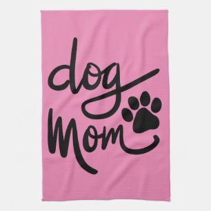Funny Dog Paw Dog Mum Tea Towel