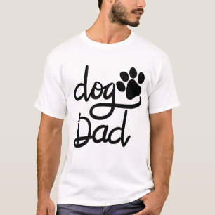 Funny Dog Paw Print Dog Dad T-Shirt
