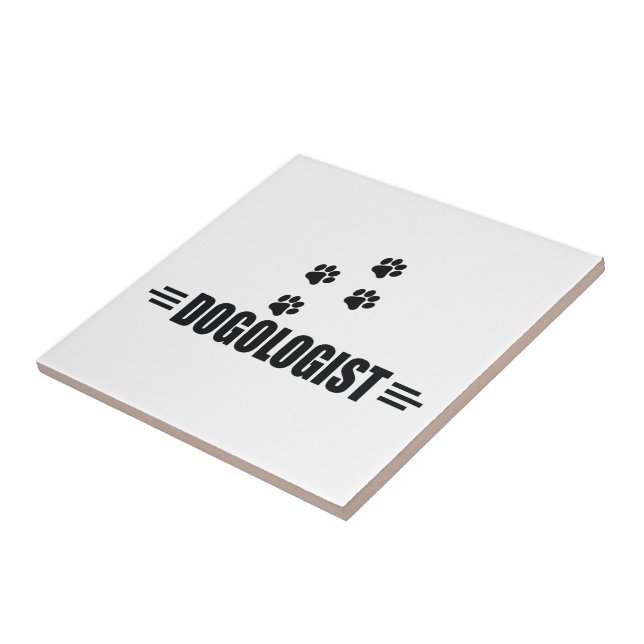 Funny Dog Paws Ceramic Tile (Side)