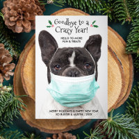 Funny Dog Photo Goodbye Hello New Year Holiday