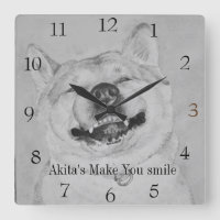 funny dog picture of akita smiling with fun slogan