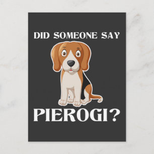Funny Dog Pierogi Polish Food Poland Cuisine Postcard