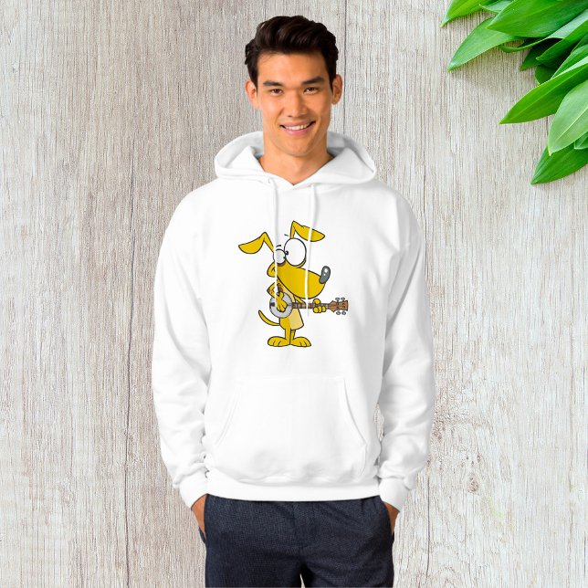 Funny Dog Playing Banjo Music Hoodie (Creator Uploaded)