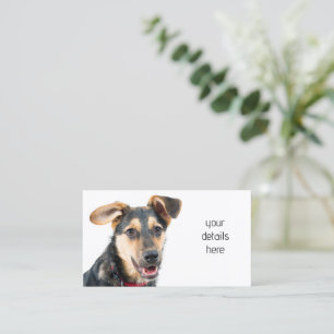 Funny dog puppy business card