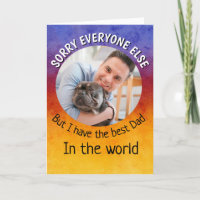 Funny dog Quote Fathers Day Custom Photo Colourful