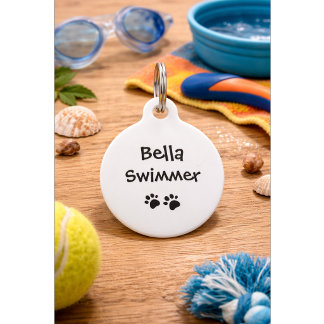 Funny Dog Quote with Phone Number | Custom Pet Tag