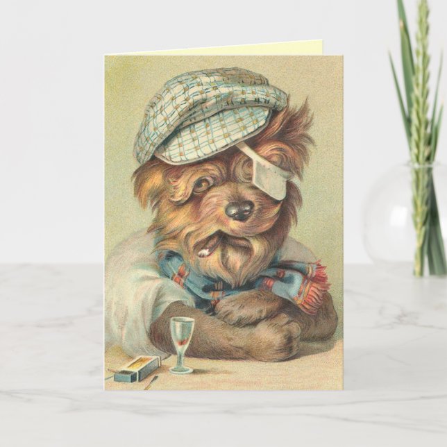Funny Dog Retirement Card (Front)