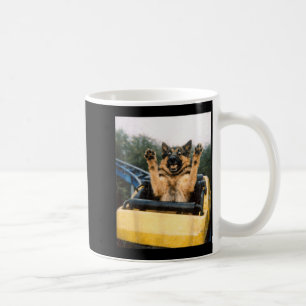 Funny Dog Roller Coaster Meme Silly Graphic German Coffee Mug