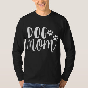 Funny Dog Saying Design Dog Mum With Paw Print Gif T-Shirt