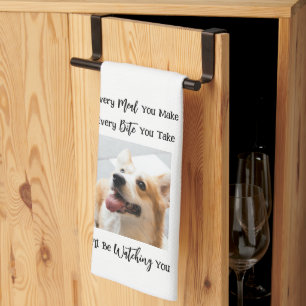 Funny Dog Saying Photo Kitchen Towel