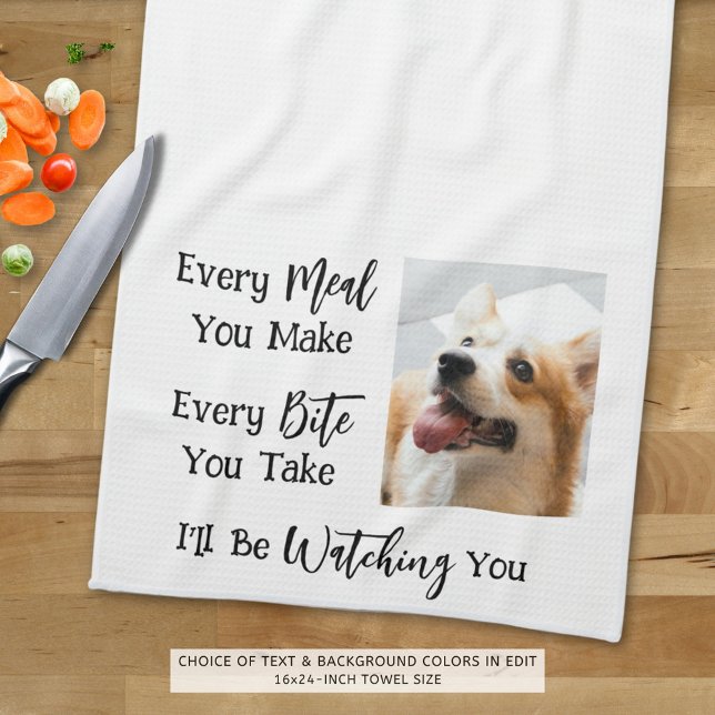 Funny Dog Saying Photo Tea Towel (Creator Uploaded)