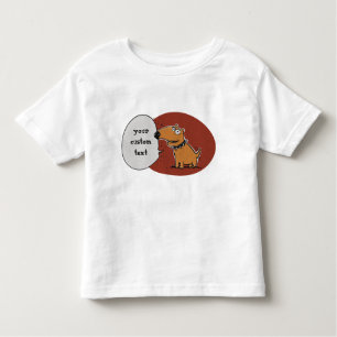 funny dog says something cartoon toddler T-Shirt