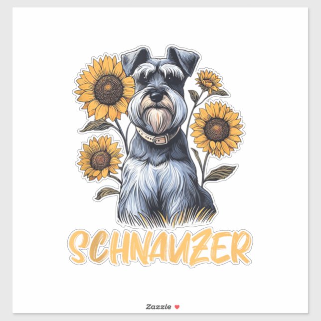 Funny Dog Schnauzer  (Sheet)