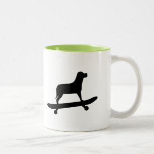 Funny Dog Skateboarding Mug