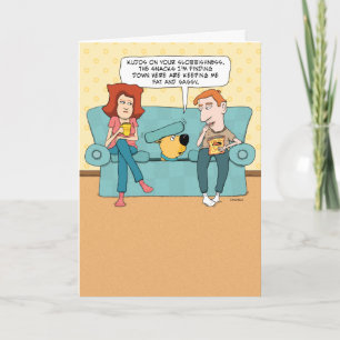 Funny Dog Snacks Birthday Card