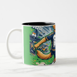 Funny Dog Soccer - Life Is Better With a Dog Two-Tone Coffee Mug
