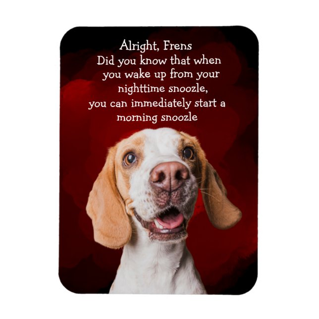 Funny dog thought magnet (Vertical)