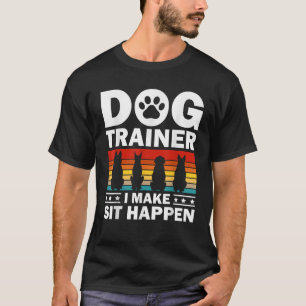 Funny Dog Trainer Art for Men Women Agility Dog Tr T-Shirt