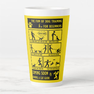 Funny Dog Training Instruction Manual Latte Mug