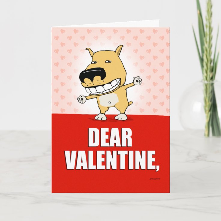 Funny Dog Valentine's Day Card Zazzle