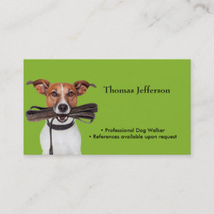 Funny Dog walker  Business Card