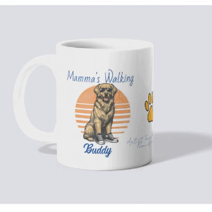  Funny Dog  Walking Buddy Sunglasses Personalize Coffee Mug