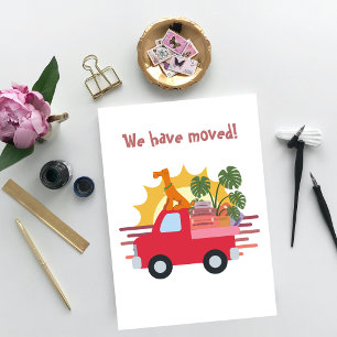 Funny Dog We Have Moved  Announcement