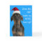 Funny dog with Santa Hat Christmas card