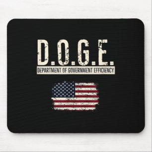 Funny Doge Department Of Government Efficiency Mouse Pad