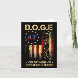Funny Doge Department Of Government Efficiency Tee Card