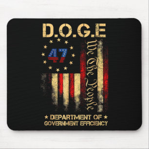 Funny Doge Department Of Government Efficiency Tee Mouse Pad