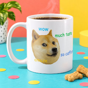 Funny Doge Meme Shiba Inu Wow Much Coffee Mug
