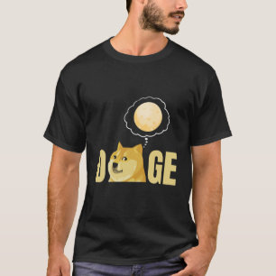 Funny Dogecoin Moon- Crypto Cryptocurrency T-Shirt