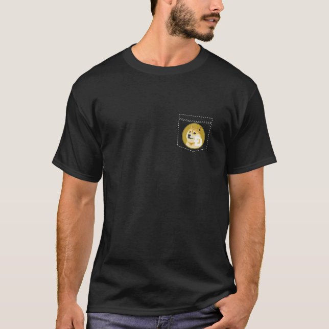 Funny Dogecoin Pocket Doge Coin Crypto Currency Do T-Shirt (Front)