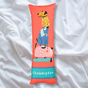 Funny Dogs Body Cushion