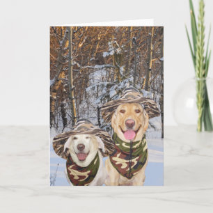 Funny Dogs/Labs Customisable Valentine/Anniversary Holiday Card