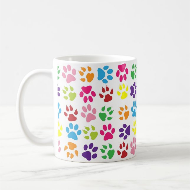 Funny dog's paw coffee mug (Left)