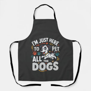 Funny Dogs Pet Lover Vector Apron
