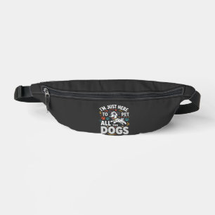Funny Dogs Pet Lover Vector Bum Bags