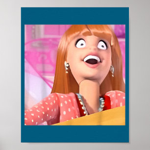 Funny Doll Face Meme Poster