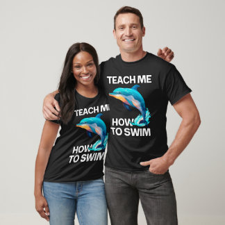 Funny Dolphin Swimming T-Shirt 