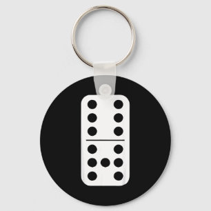 Funny Domino Meme Six Seven Play Strategy Number H Key Ring