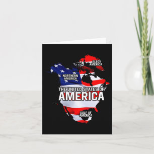 Funny Donald Trump American Flag Canada Greenland  Card