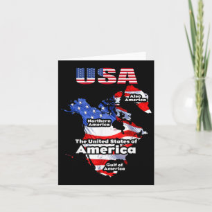 Funny Donald Trump American Flag Canada Greenland Card
