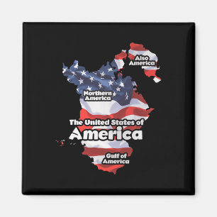 Funny Donald Trump American Flag Canada Greenland Magnet