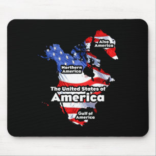 Funny Donald Trump American Flag Canada Greenland Mouse Pad